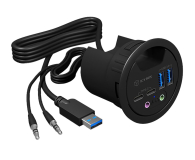 ICY BOX HUB USB 3.0 - 2x USB-C, 2x USB-A, audio IB-HUB1403B - 622647 - zdjęcie 1